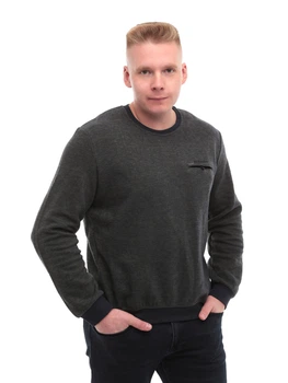 Джемпер чоловічий хакі прямий однотонний 6426-2 3XL