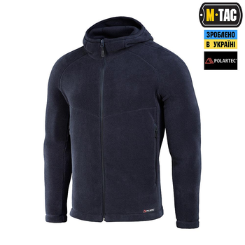 Тактична флісова кофта M-Tac Sprint Fleece Polartec, розмір L, колір Dark Navy Blue