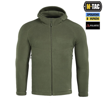 Тактична флісова кофта M-Tac Sprint Fleece Polartec, розмір L, колір Олива