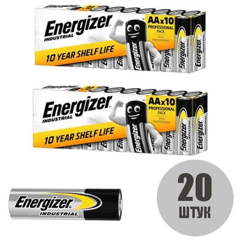 Батарейки Energizer AA Industrial Alkaline 20 штук