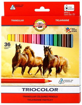 Zestaw kolorowych ołówków Koh-I-Noor Triocolor 36 szt (8593539253730)