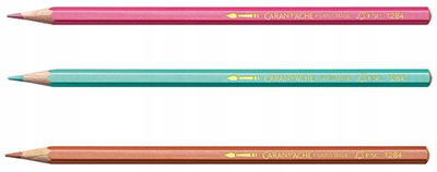 Набір акварельних олівців Caran d'Ache Fancolor Metallic 6 шт (7630002307062)