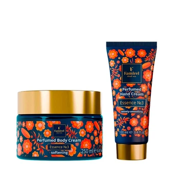 Парфюмированный крем для тела Famirel Softening Essence №3, 250 мл Фамирель & Парфюмированный крем для рук Famirel Essence №3, 100 мл Фамирель (085410, 085519)