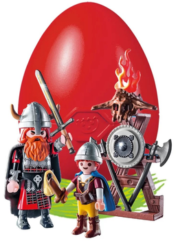 Zestaw jajko niespodzianką Playmobil Mały i duży wiking 9209 (4008789092090)