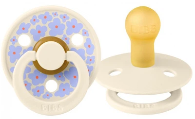 Класична латексна пустушка BIBS Colour STUDIO Collection Jasmine Field Ivory 0-6 міс. розмір 1
