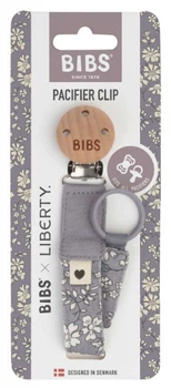 Тримач для пустушки BIBS Pacifier Clip Liberty Capel Fossil Grey