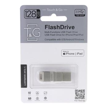 USB3.0 128Gb T&G 008 Lightning Metal