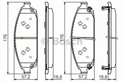 Тормозные колодки дисковые Bosch (0986494370)