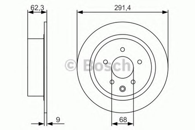 Гальмівний диск Bosch (0986479R14)