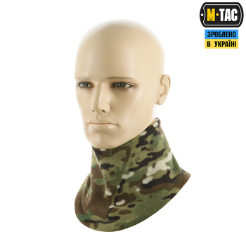 Шарф-труба M-Tac анатомічний з затяжкою Elite фліс (320г/м2) Multicam L/XL