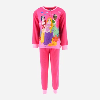 Дитяча тепла флісова піжама для дівчинки Disney Princesse XH20142.B 92-98 см Фуксія (3609087478442)