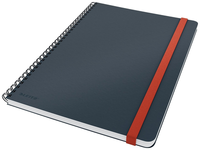 Блокнот Leitz Cosy Notebook Spiral Ridge Large B5 Сірий Клітка 80 аркушів (4002432126019)