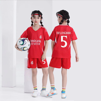 Форма футбольная детская Bellingham(Белінгхем) 5 REAL MADRID 2025, 24 размер, 10 лет, 130-135 см, красный