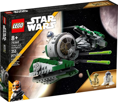 Zestaw klocków LEGO Star Wars Jedi Starfighter Yody 253 elementy 8 szt (75360)