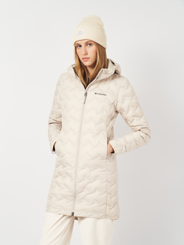 Пуховик зимний женский Columbia Omni-Heat Delta Ridge II Long Down Jacket 2088211-278 XS Бежевый (0990054801282_0195981341676)