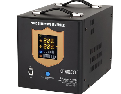 Источник бесперебойного питания (ИБП) Kemot 1400/2000W 24v (Черный)
