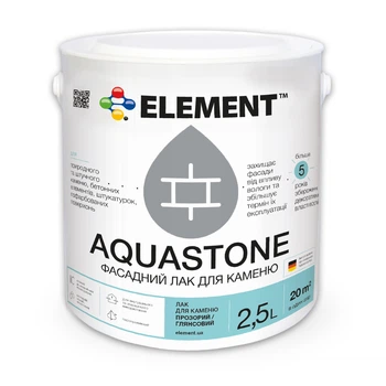 Лак для камня Element Aquastone 2,5 л
