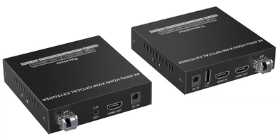 Удлинитель HDMI KVM (USB-клавиатура и мышь) 4K 60Гц по оптическому кабелю до 40 км Lenkeng LKV982KVM