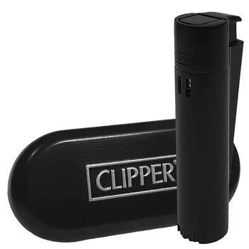 Зажигалка ClipperMetal Jet Black (турбо)