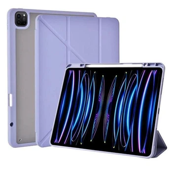 Чeхол WIWU Defender Protectived Case Smart Cover With Pencil Slot для Apple iPad Pro 11'' 2018 2019 2020 2021 2022 (A12Z Bionic M1 M2) / Air 4 10.9" Air 4 / 5 10.9" 2020 2021 2022 Light Purple