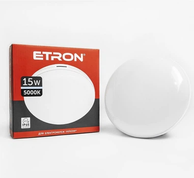 LED cветильник 15W IP65 5000К накладной ETRON Communal 1-EСP-504-C