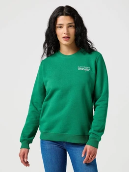 Світшот жіночий Wrangler 112356509 XS Зелений (5401139090378)