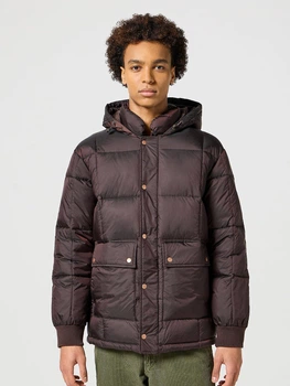Куртка зимняя мужская Wrangler 112357396 S Коричневая (5401139135079)
