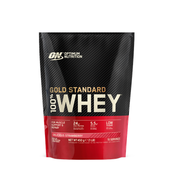 Протеїн 100% Whey Gold Standard - Optimum Nutrition 450 g - полуниця (5060245600668)