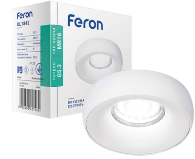 Светильник точечный Feron DL1842 MR-16 белый матовый (2000400407964)