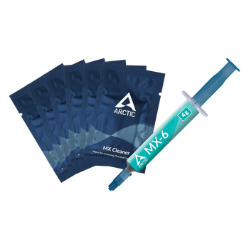 Термопаста Arctic MX-6 +6шт. MX Cleaner (4г)