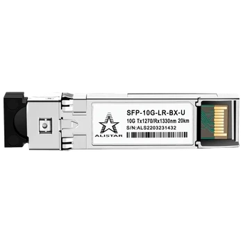 Модуль ALISTAR SFP-10G-LR-BX-U SFP+ 10G BASE-BX 1SM WDM LC 20KM TX1270/RX1330nm DOM