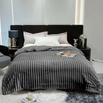 Двухслойный плед Королевский Шарпей на овчине L&M Home Textiles Графит евро 200х230