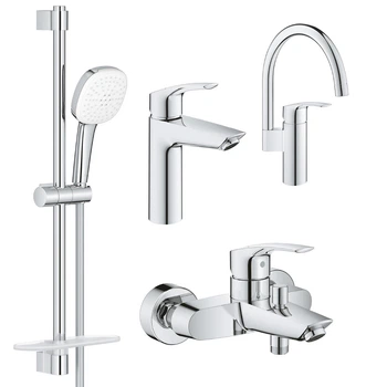 Набір змішувачів для ванної GROHE Eurosmart хром латунь UA123248M3