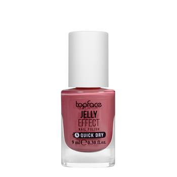 Лак для нігтів topface Jelly Effect Nail Polish швидковисихаючий № 19 Вишневий пастельний (PT110)