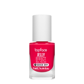 Лак для нігтів topface Jelly Effect Nail Polish швидковисихаючий № 33 Розовий неоновий (PT110)