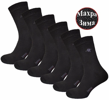 Набір махрових шкарпеток 6 пар XTeam MS 404/6 р.42-45 чорні