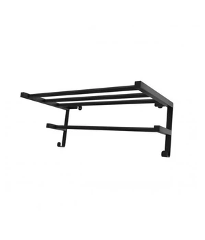 Полка для полотенец навесная HF Sheffield 520x284 black matt Черная