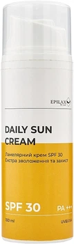 Ламелярный крем SPF 30 экстра увлажнение и защита - Epilax Silk Touch Daily Sun Cream SPF 30 100ml (1229443-134286)