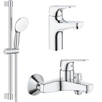 Набор смесителей для ванны GROHE BauFlow хром латунь UA121624S1