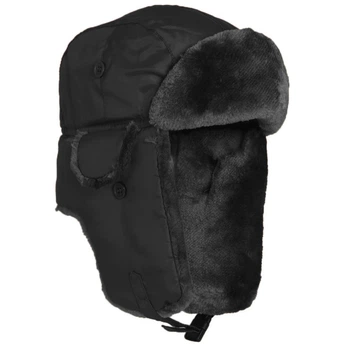 Шапка-ушанка Mil-Tec ma1 12105002 L 57-58 Черный