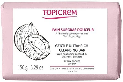 Нежное очищающее мыло - Topicrem Gentle Ultra Rich Cleansing Bar 150g (1195463-515678285-2)