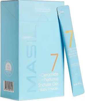 Гель для душа с ароматом детской присыпки - Masil 7 Ceramide Perfume Shower Gel Baby Powder (пробник) 20x8ml (1208313-950669655-2)