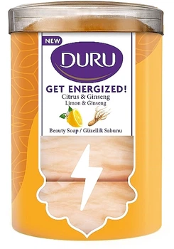 Косметичне мило з екстрактом кореня женьшеню та ароматом цитрусових - Duru Get Energized Citrus & Ginseng Beauty Soap 4x90g (1196336-1697621360-2)