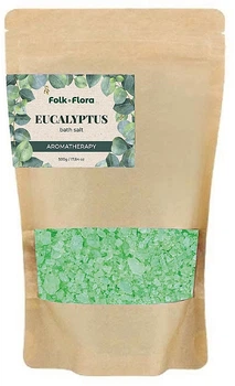 Соль для ванны "Эвкалипт" - Folk&Flora Eucalyptus Bath Salt 500g (1188727-429260295-2)