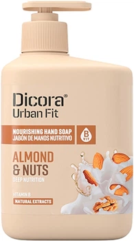 Рідке мило для рук з вітаміном В "Миндаль та горіхи" - Dicora Urban Fit 500ml