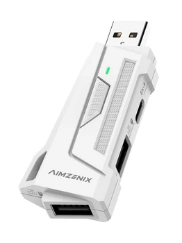 Адаптер игровой Aimzenix AX200 для компьютера конвертер для подключения клавиатуры и мыши 1000 герц AIM ASSIST