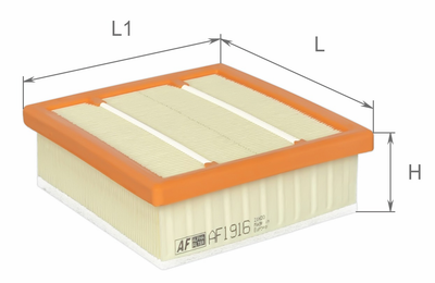 Фильтр воздушный с префильтром Alpha Filter FIAT 500X, JEEP Compass II, Renegade (BU), 1.4, 1.6, 2.0 (LPG, MultiJet), 2014- (AF1916)