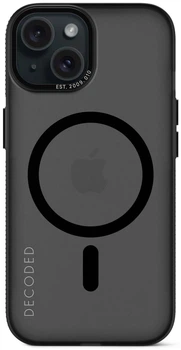 Чехол с подставкой Decoded Grip MagSafe Case для Apple Iphone 15 (6.1") Transparant Black