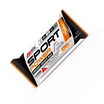 Батончик AMIX Sport Power with Caffeine, 45 грамм - Красный апельсин