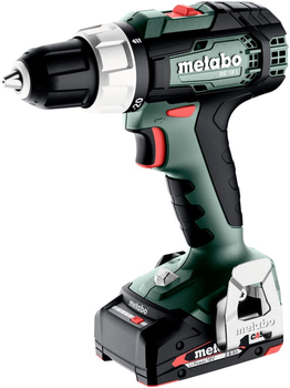 Аккумуляторная дрель-шуруповерт Metabo BS 18 L 18V 2x2Ah Li-Power, Зарядное устройство SC 30, metaBOX 145 (614051500)